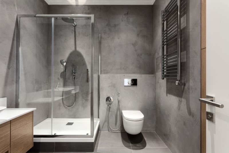 Contemporary Shower with Glass Walls
